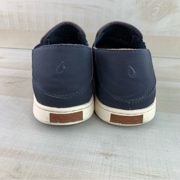 OluKai Pehuea Slip On Navy Shoes - Picture 8 of 11